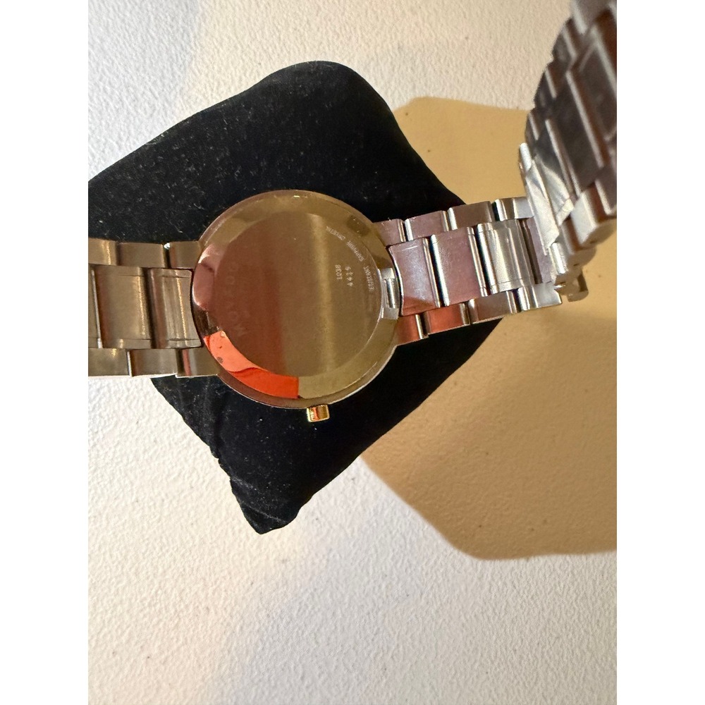 Movado Bold Black Dial Two Tone Stainless Steel Swiss Quartz Watch - Picture 8 of 8